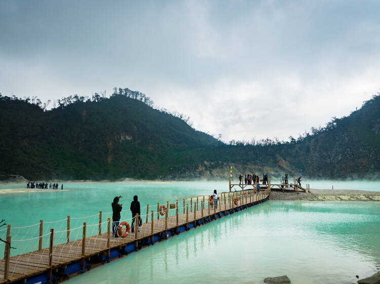Kawah Putih crater lake